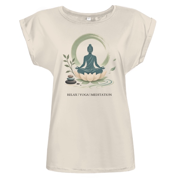 Tričko s potiskem RELAX YOGA MEDITATION