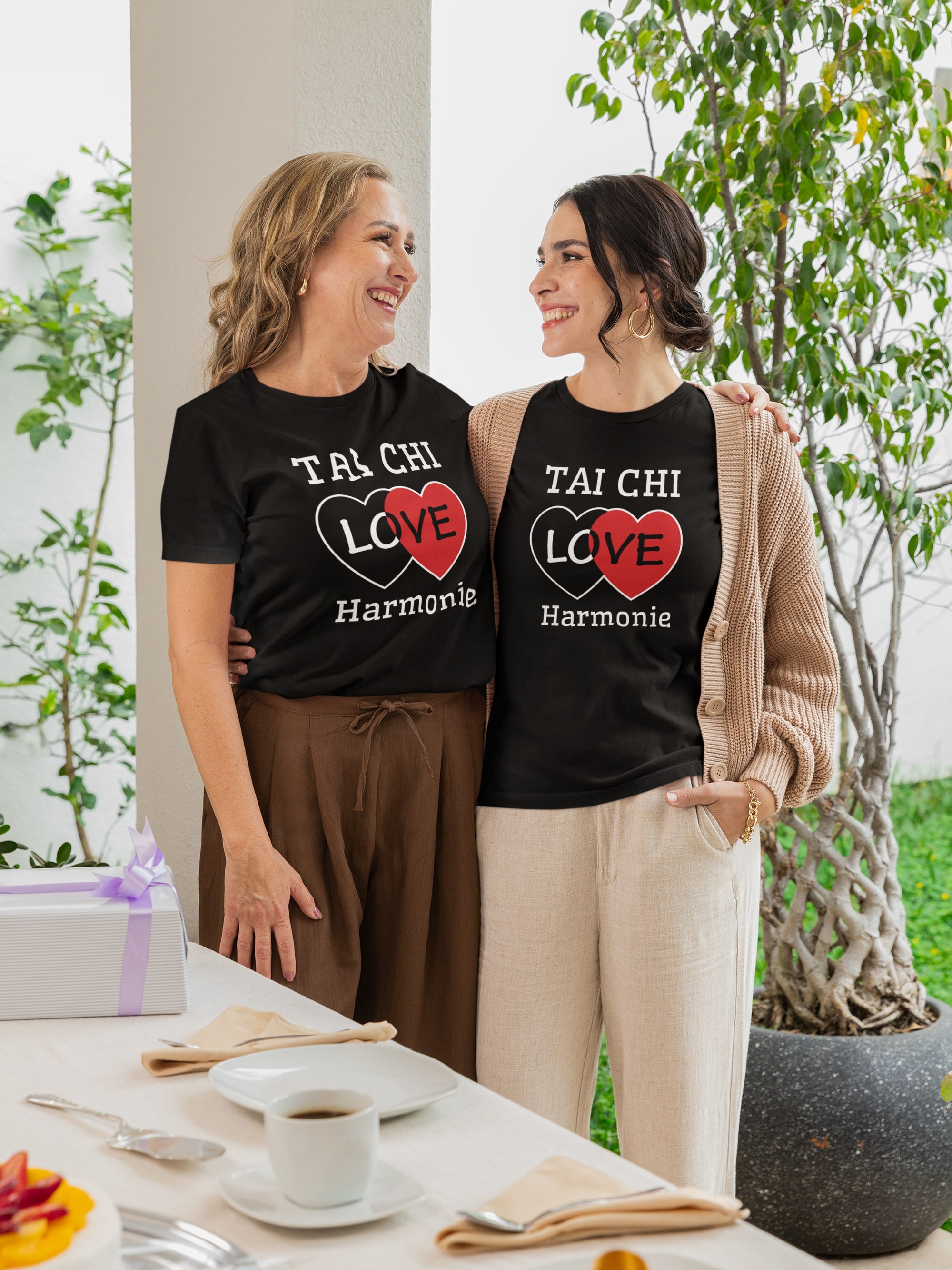 Tričko s potiskem Tai chi  love harmonie